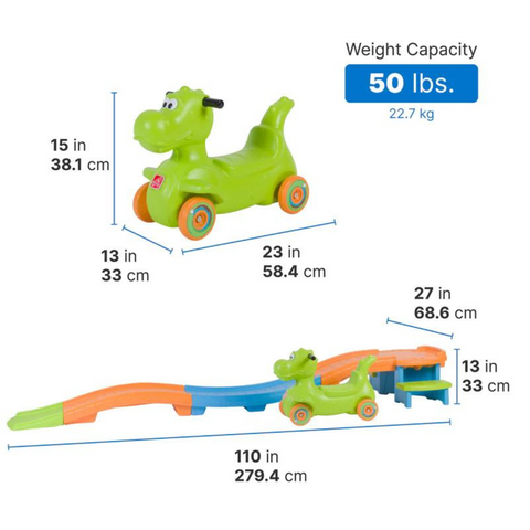 Step 2® Dino Dash Up & Down Roller Coaster