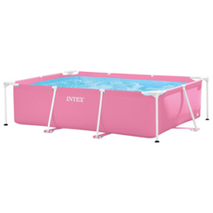 Intex - Pink Metal Frame Pool (86 X 59 X 23 IN)