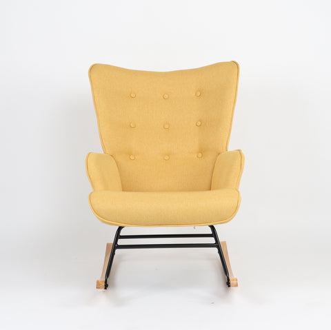 Rocking Chair Nicol - Mustard