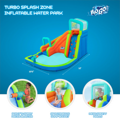 H2OGO! Turbo Splash Water Zone Child Inflatable Water Park