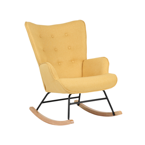 Rocking Chair Nicol - Mustard