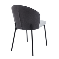 Trinata Dining Chair - Grey / Dark Grey Back