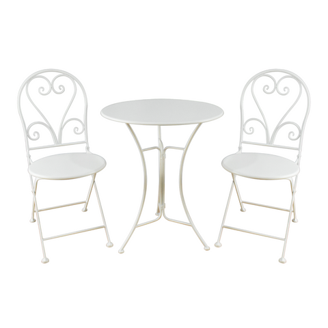 Bistro Set - 3 pcs. (White)