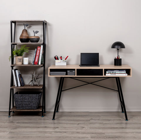 Computer Desk Reno - Black & Oak