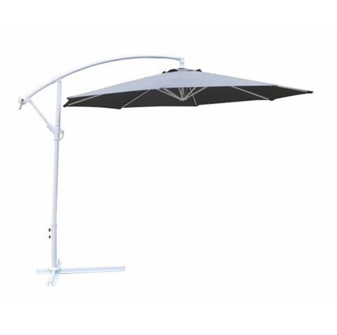 Banana Hanging Umbrella - Grey / White Tube