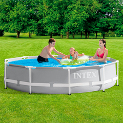 Intex - Family Ground Pool (12FT X 39IN) w/ Filter Pump